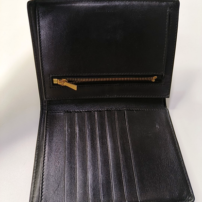 CELINE Medium size Black Cowhide Wallet Golden hardware-(SKU)-957043461