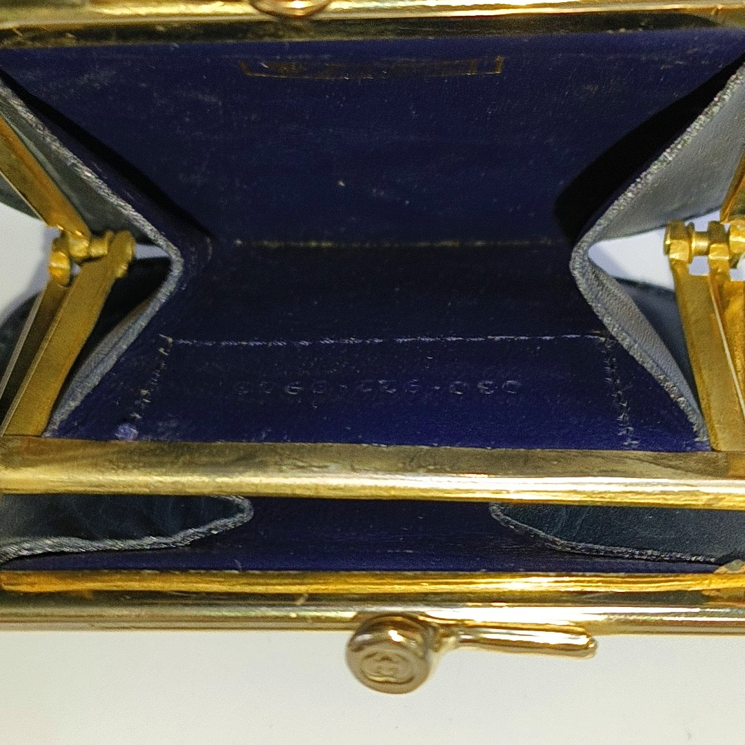 GUCCI Grey Canvas Monogram Mini Coin Purse Golden hardware-(SKU)-955832348