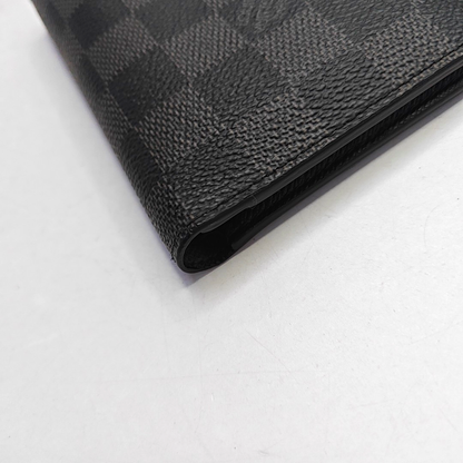 LOUIS VUITTON SMART  Gray Coated Canvas Chessboard Plaid Wallet-(SKU)-957908054