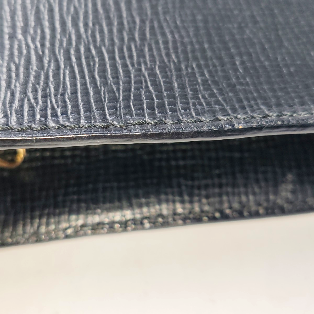 LOEWE Black Cowhide Clutch Golden hardware-(SKU)-943656028