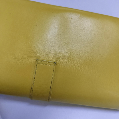 YSL CHYC Y LIGNE Yellow Cowhide Wallet Golden hardware-(SKU)-960428590