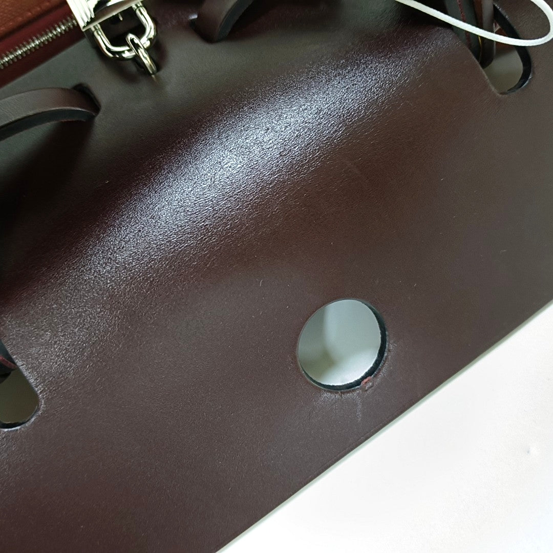 HERMÈS Herbag 31 Patchwork Canvas Woven Shoulder Bag Crossbody Handbag with Silver Hardware, Z Stamp, and Pocket-(SKU)-967802237