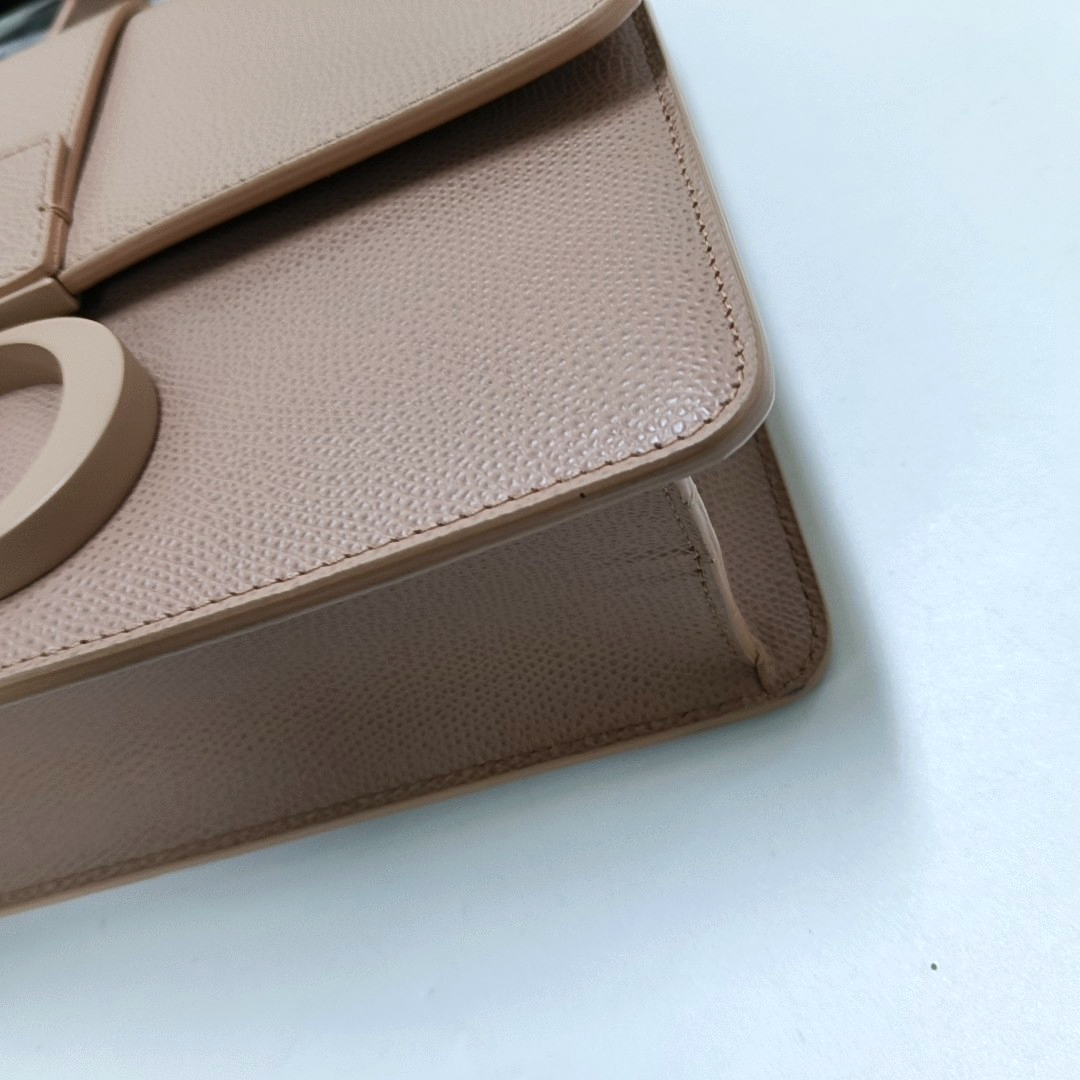 DIOR 30 Montaigne Pinkish Brown Leather Shoulder Bag Crossbody with Detachable Strap-(SKU)-958701206