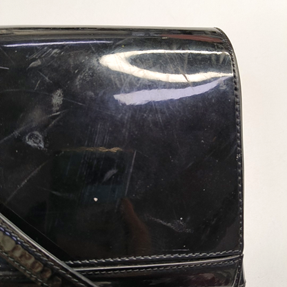 GIVENCHY Pandora Black Leather Crossbody Bag Single Shoulder Bag Silver Hardware Removable shoulder strap-(SKU)-946136707