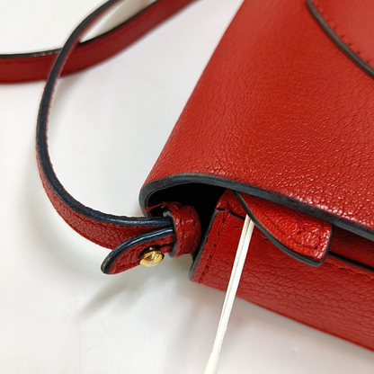 BURBERRY Square Stone Orange Red Cowhide Single Shoulder Bag, Crossbody Golden hardware Removable shoulder strap-(SKU)-959196582
