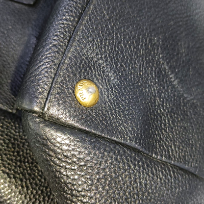 PRADA Tote bag Black Leather Handbag Crossbody Shoulder Bag Golden hardware-(SKU)-932708963
