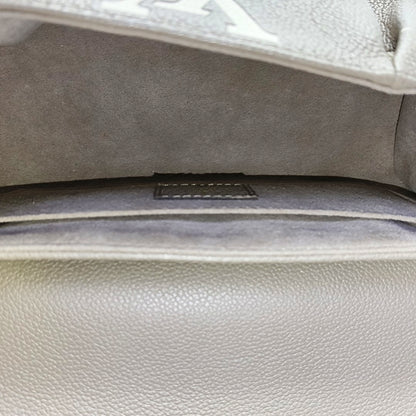 LOUIS VUITTON FAVORITE Gray Cowhide Embossed Shoulder Bag Crossbody 2 Removable Straps Golden Hardware-(SKU)-969275114