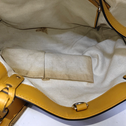 GUCCI Tote bag Yellow Calfskin Monogrammed Quilted Single Shoulder Bag, Handbag Golden hardware Sub-bag-(SKU)-14459801