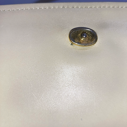 CELINE Beige Cowhide Triumph Crossbody Shoulder Bag Golden hardware Removable shoulder strap-(SKU)-935277558