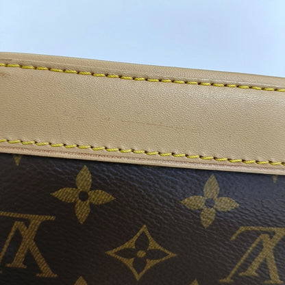 LOUIS VUITTON ALMA BB Brown Coated Canvas Monogram Vernis Shell Bag Single Shoulder Bag Tote Bag Crossbody Bag Gold Hardware Removable Shoulder Strap-(SKU)-963383316
