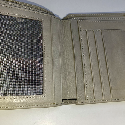 DIESEL Gray Leather Embossed Wallet-(SKU)-940934101