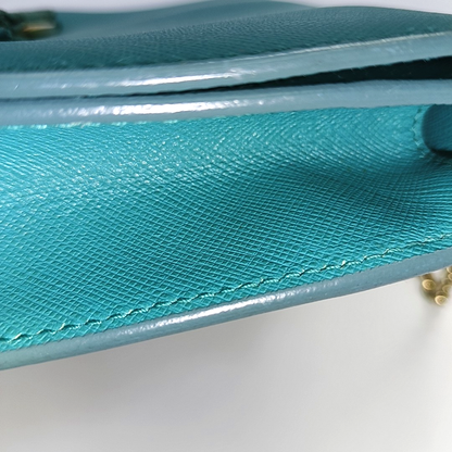 FERRAGAMO Vara Green Cowhide Single Shoulder Bag Crossbody Golden hardware Removable shoulder strap-(SKU)-930663462