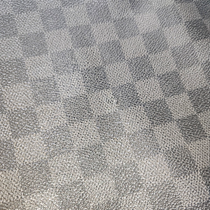 LOUIS VUITTON DANIEL Gray Coated Canvas Checkerboard Single Shoulder Bag Crossbody Bag Silver Hardware-(SKU)-938485828