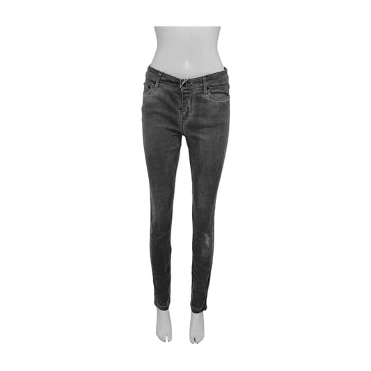 Alexander McQUEEN XScode Black and Gray Cotton Women's Denim Pants Spring and Autumn-(SKU)-14411274