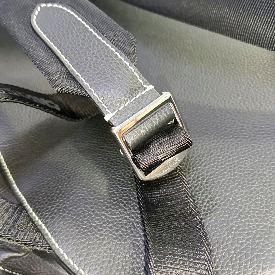 DIOR Gallop Large Black Cowhide Backpack-(SKU)-967207446