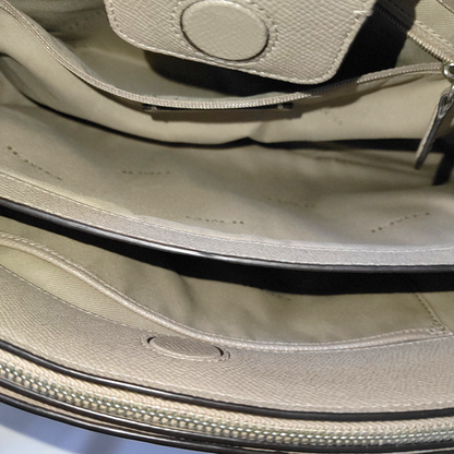 COACH RHYDER Gray Leather Carriage Single Shoulder Handbag Silver Hardware shoulder straps-(SKU)-932590203