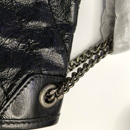 YSL NIKI Mini Black Leather Quilted V-Shape Shoulder Bag with Black Ruthenium Hardware-(SKU)-963404190