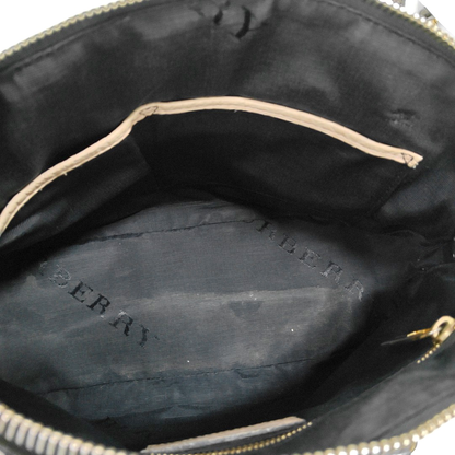 BURBERRY Sartorial Orchard Black Leather Single Shoulder Bag Handbag Crossbody Golden hardware Removable shoulder strap-(SKU)-960007114