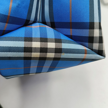 BURBERRY Tote bag Blue Nylon Printed Tote Bag Silver Hardware-(SKU)-957596394