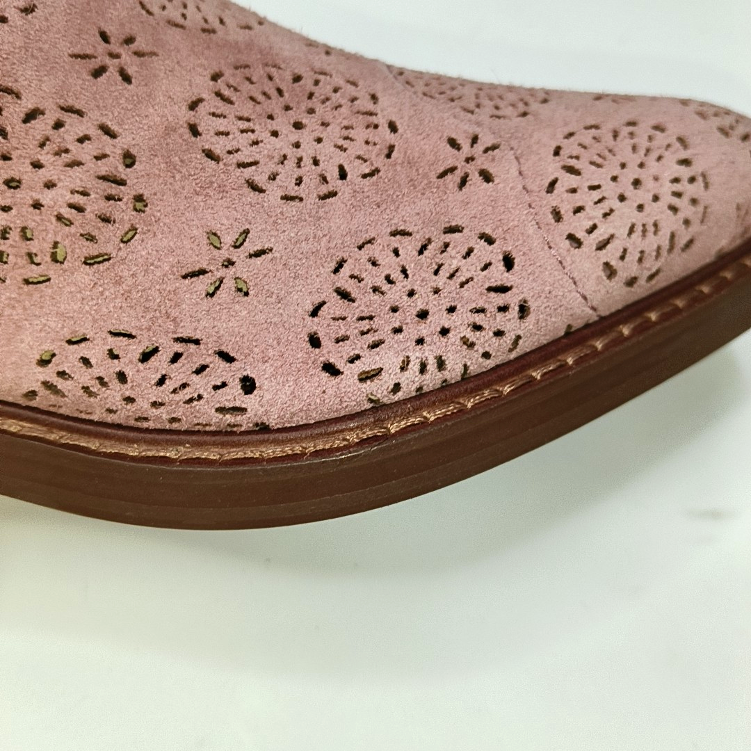 COACH 38.5code Spring Pink Suede Women's Short Boots-(SKU)-941856315