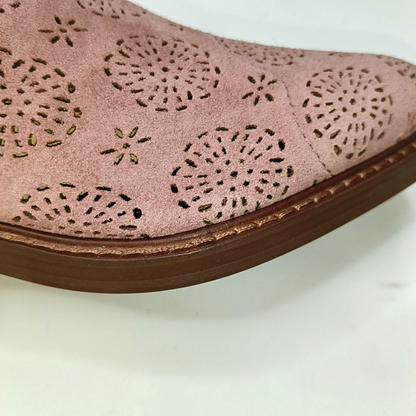 COACH 38.5code Spring Pink Suede Women's Short Boots-(SKU)-941856315