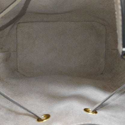 LOUIS VUITTON NÉONOÉ Medium size grey leather embossed Neonoé bag single shoulder bag with handle, gold hardware, 2 interior pockets, removable shoulder strap-(SKU)-971042699