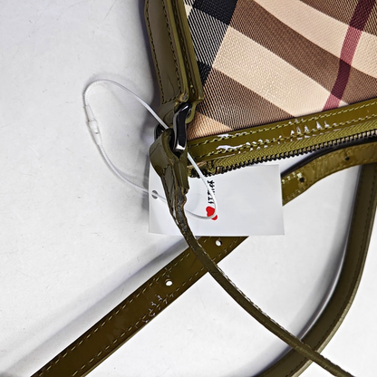 BURBERRY Dryden Beige Coated Canvas Printed Shoulder Bag Crossbody Ruthenium color hardware-(SKU)-958670798