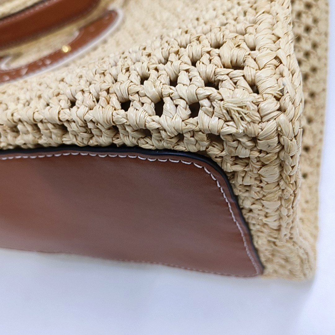 LOUIS VUITTON ONTHEGO Medium Brown Woven Jungle Bag Crossbody Shoulder Bag with Golden Hardware-(SKU)-959709161