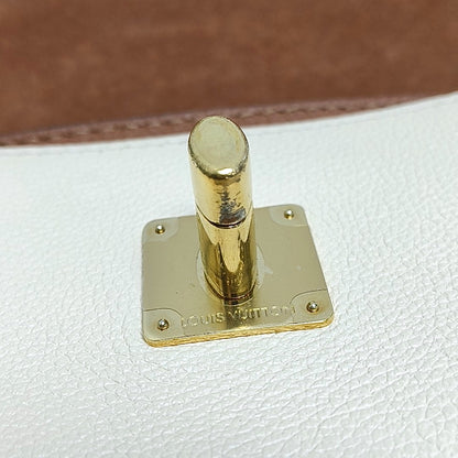 LOUIS VUITTON LOCKME Deep Brown Leather Shoulder Bag Crossbody Bag Golden Hardware 2 Removable Straps-(SKU)-971172122