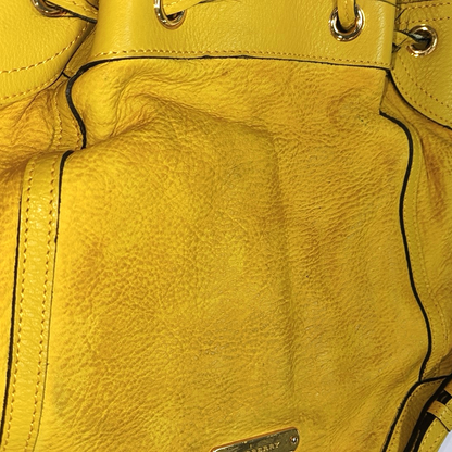 BURBERRY Northfield Yellow Leather Shoulder Bag Tote Golden hardware Removable shoulder strap-(SKU)-14373312