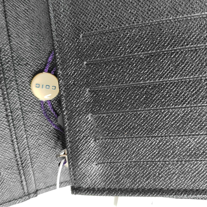 LOUIS VUITTON BRAZZA Gray Coated Canvas Chessboard Plaid Wallet Silver Hardware-(SKU)-958664175