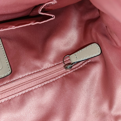 COACH Khaki Leather Single Shoulder Bag Tote Bag Crossbody Bag Silver Hardware Removable shoulder strap-(SKU)-929318439