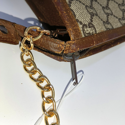 GUCCI Ebony Coated Canvas La Vieille Russie Handbag Golden hardware-(SKU)-945953928
