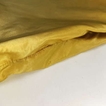 PRADA Tote bag Yellow Nylon Logo Handbag Single Shoulder Bag Silver Yellow Hardware-(SKU)-14295634