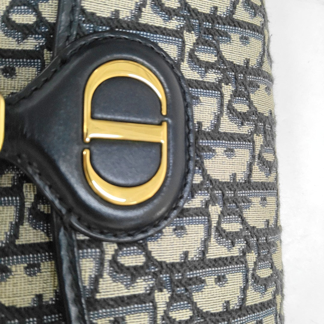 DIOR Bobby East-West Beige Canvas Monogram Embossed Shoulder Bag Crossbody Bag with Detachable Strap-(SKU)-968716011