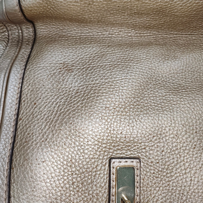 GUCCI Bella Gold Cowhide Fringe Woven Handbag Golden hardware-(SKU)-935482640