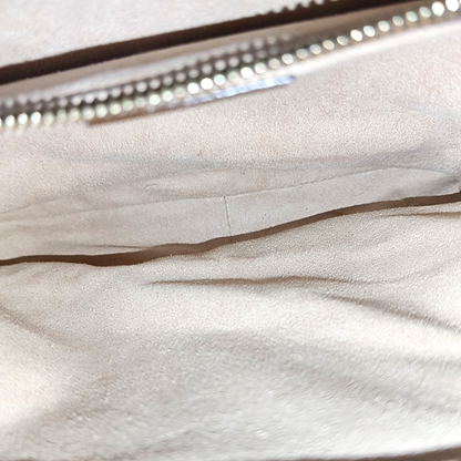 GUCCI Horsebit 1955 Small Size Beige Coated Canvas Monogram Horsebit Saddle Bag Crossbody Bag Shoulder Bag Gold Hardware-(SKU)-958962593