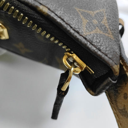 LOUIS VUITTON CRUISER Small Brown Coated Canvas Monogram Shoulder Bag Tote Crossbody Bag Detachable Strap-(SKU)-967985404