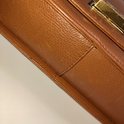 MCM Brown Cowhide Single Shoulder Bag Tote Golden hardware-(SKU)-930978260