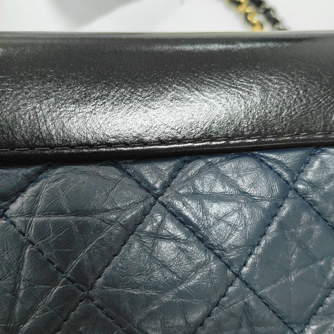 CHANEL GABRIELLE Small Dark Blue Quilted Leather Hobo Shoulder Bag Crossbody Bag Tote with Detachable Strap-(SKU)-966423917