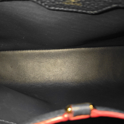 LOUIS VUITTON CAPUCINES Medium Deep Blue Calfskin Shoulder Bag Tote Bag Crossbody Bag Gold Hardware Removable Strap-(SKU)-963373643