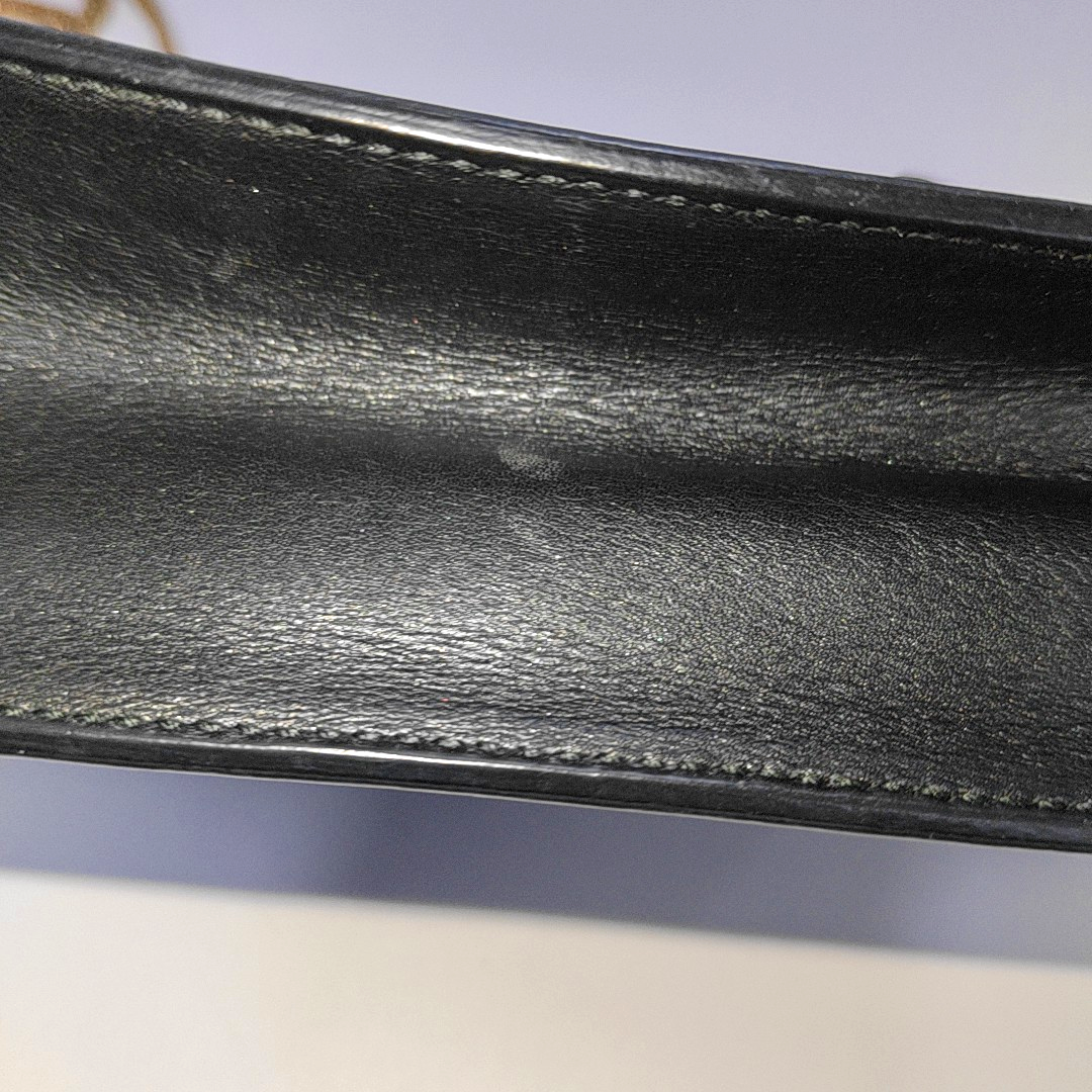 YSL VINTAGE BETTY Black Cowhide Single Shoulder Bag Crossbody Bag Golden hardware-(SKU)-939597796