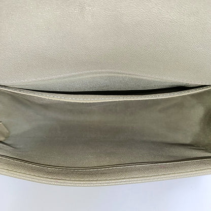 CHANEL BOY CHANEL Medium Size Grey Quilted Calfskin Shoulder Bag, Crossbody Bag with Detachable Strap-(SKU)-968745714