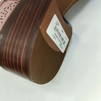 COACH 38.5code Spring Pink Suede Women's Short Boots-(SKU)-941856315