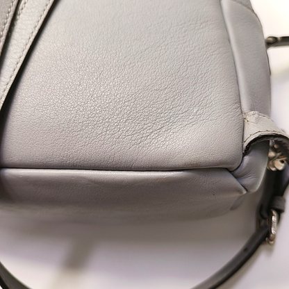FENDI Blue Cowhide Backpack Silver Hardware-(SKU)-956994945