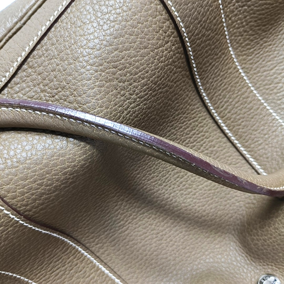 HERMÈS Garden Party 36 Elephant Grey Negonda Calfskin Leather Garden Bag Handbag Silver Hardware 🄺 Engraved-(SKU)-970593423