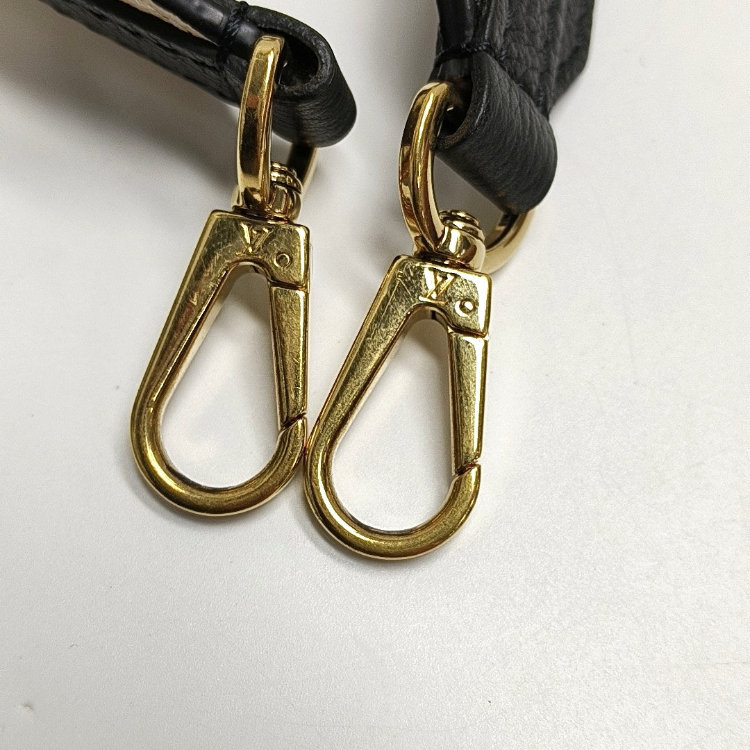 LOUIS VUITTON LOCKME Deep Brown Leather Shoulder Bag Crossbody Bag Golden Hardware 2 Removable Straps-(SKU)-971172122