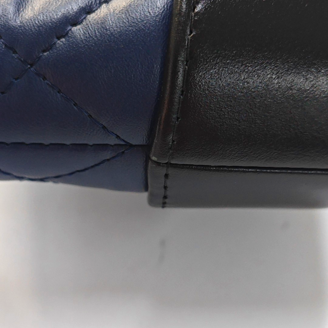 CHANEL GABRIELLE Mini Blue Calfskin Quilted Pattern Gabby Bag Crossbody Shoulder Bag Sling Bag Gold Silver Ruthenium Hardware 25 Clasp Removable Strap-(SKU)-952635545