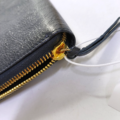 BALENCIAGA Classic Metallic Edge City Black Leather Biker Bag Wallet Golden hardware-(SKU)-960437707
