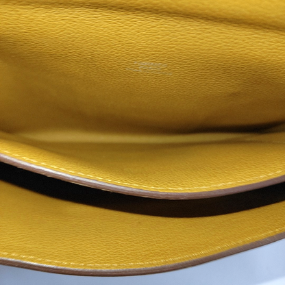 HERMÈS Passant Sesame Brown Evercolor Leather Crossbody Shoulder Bag Handbag Clutch Silver Hardware Z Stamp Removable Strap-(SKU)-928383269